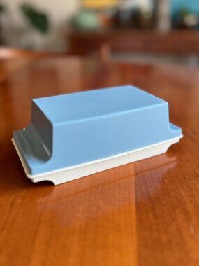 VINTAGE  Tupperware Double Butter Stick Keeper Tray W/ Lid
